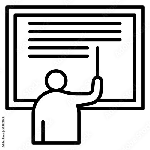 Lecturer Line Icon