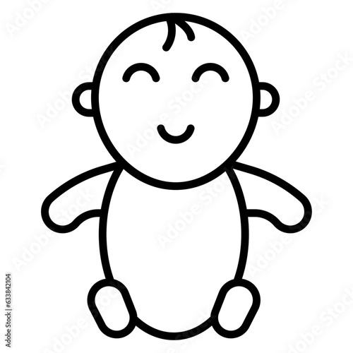Baby Line Icon