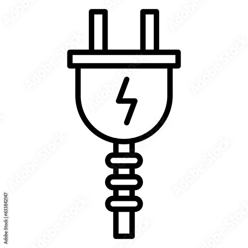 Power Cord Line Icon