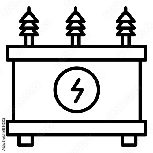 Transformer Line Icon