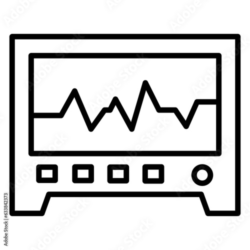 Seismograph Line Icon
