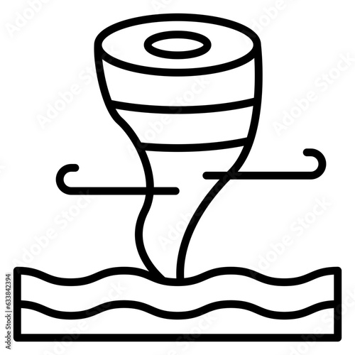 Cyclone Line Icon