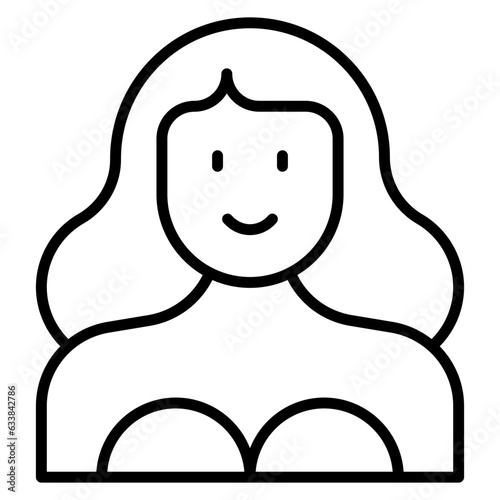 Actress Line Icon