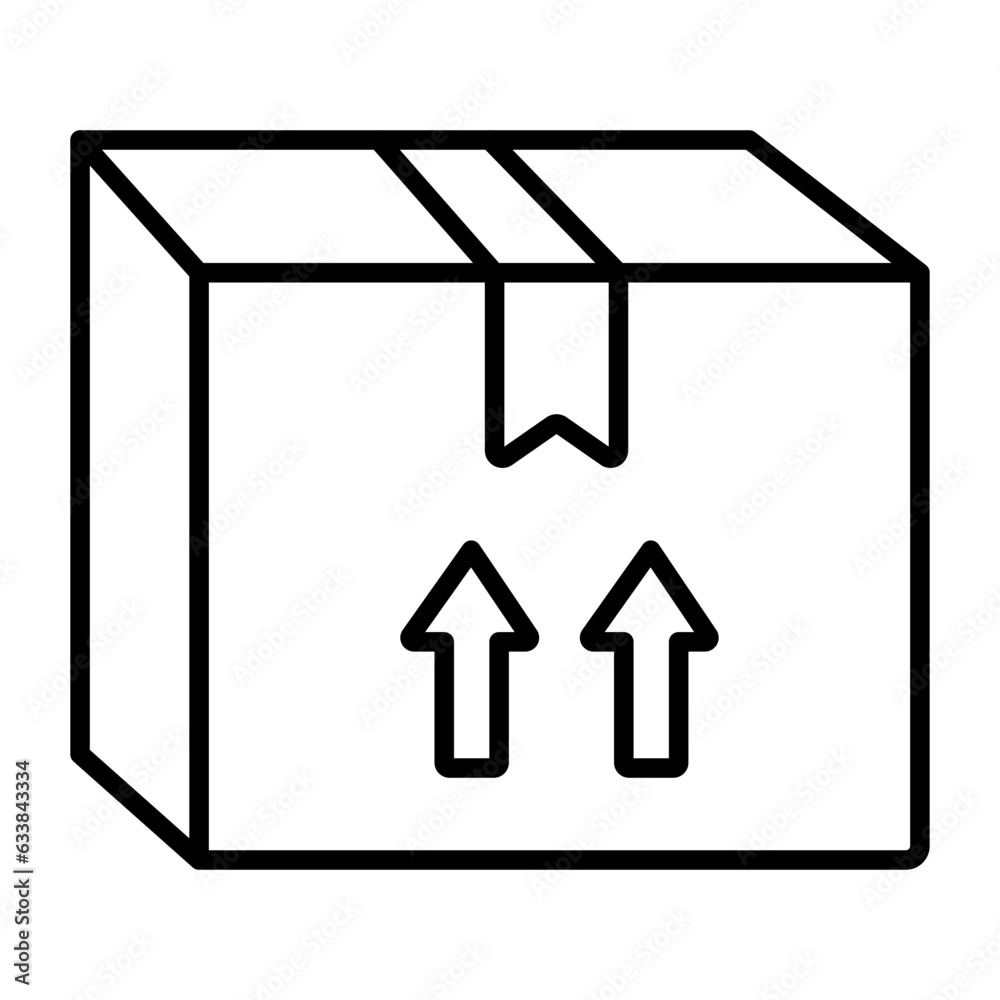 This Side Up Line Icon This Side Up Line Icon