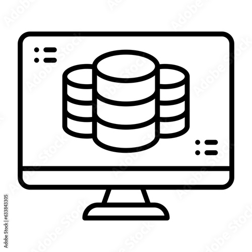 Master Data Line Icon