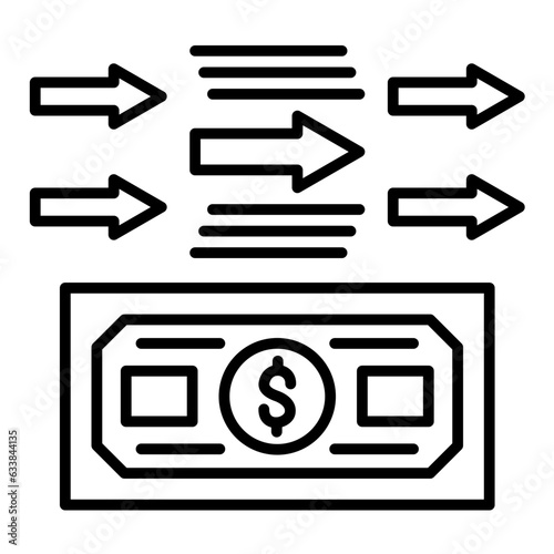 Transfer Amount Line Icon