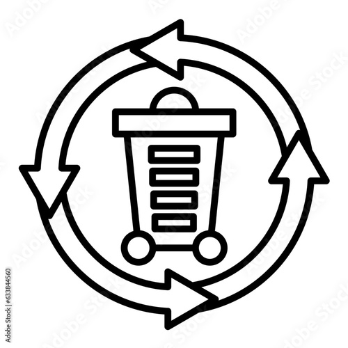 Responsible Disposal Line Icon