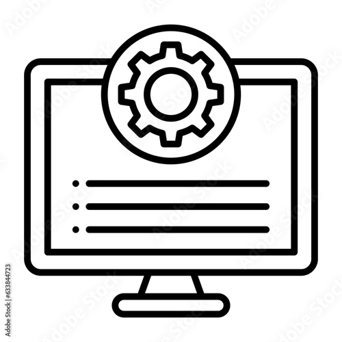 Content Optimization Line Icon
