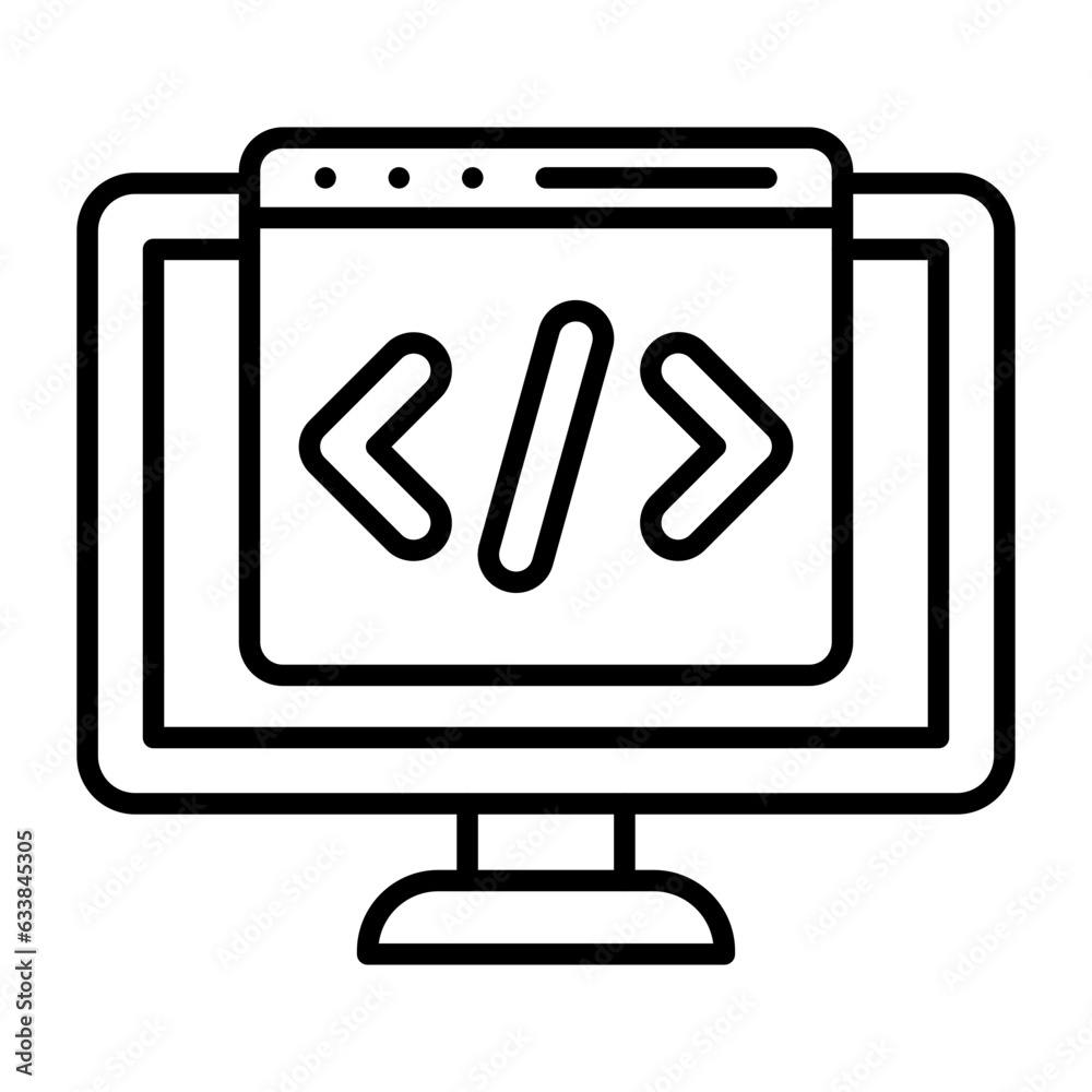 Ide Line Icon Ide Line Icon