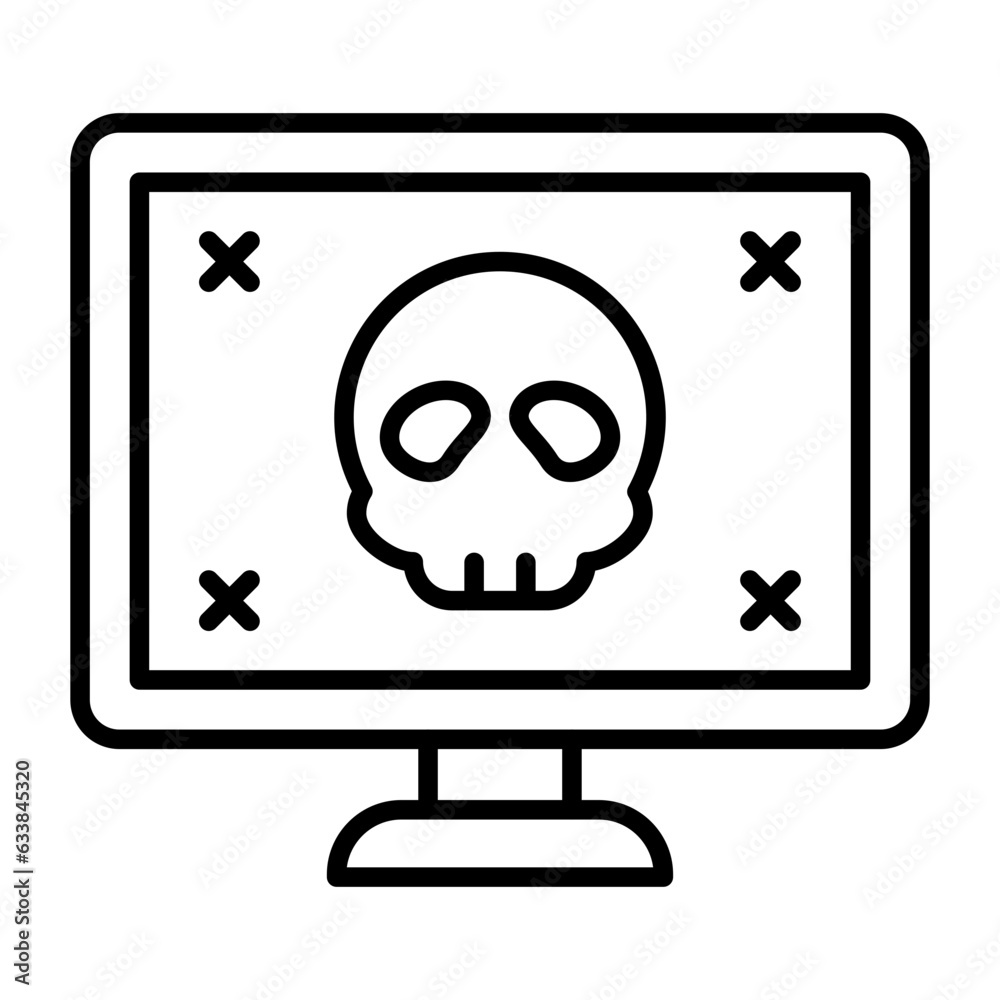 Hacker Line Icon Hacker Line Icon