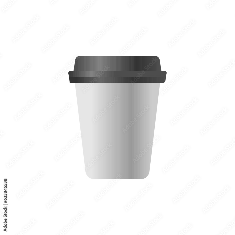Coffee cup isolated on white background.Vector illustration. Coffee cup isolated on white background.Vector illustration.