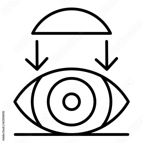 Rigid Contact Lenses Line Icon