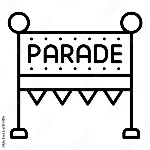 Parade Line Icon