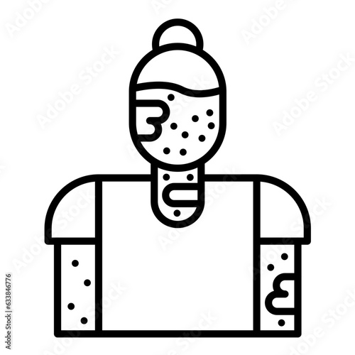 Skin Irritation Line Icon
