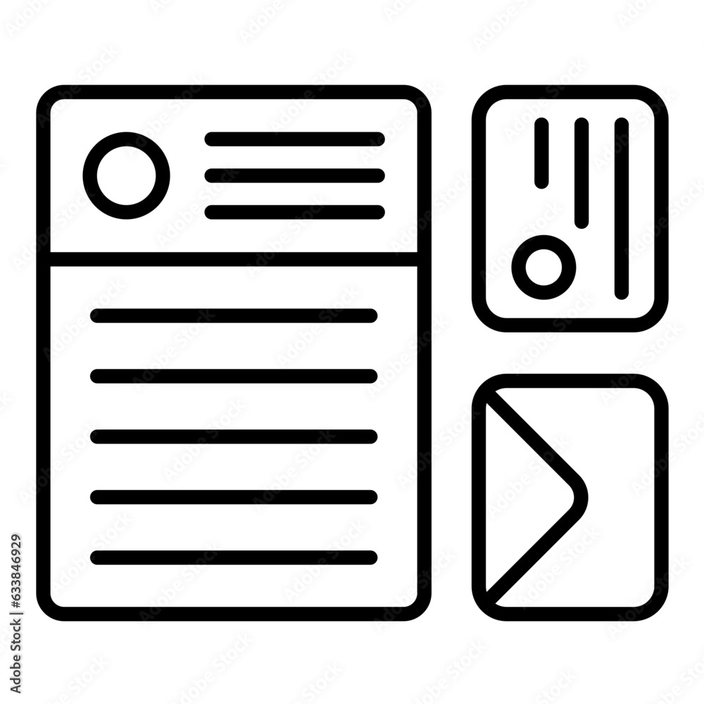 Branding Identity Line Icon Branding Identity Line Icon