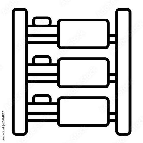 Dorm Line Icon