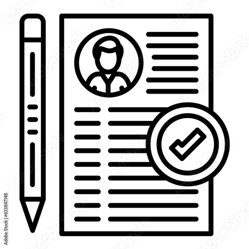 Enrolment Line Icon