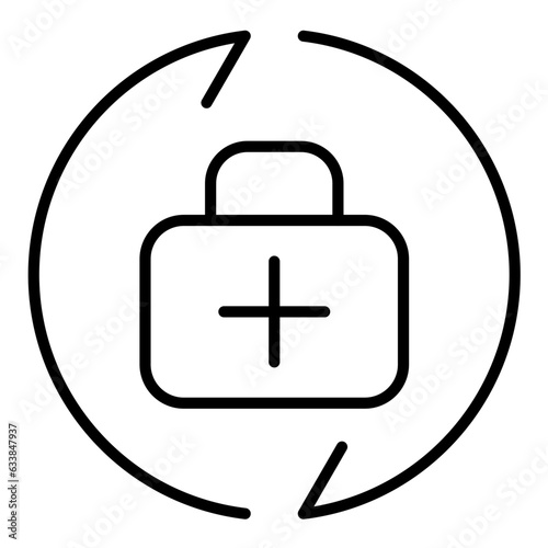 Injury Prevention Line Icon