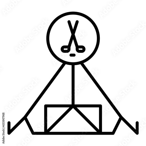 Hockey Camp Line Icon
