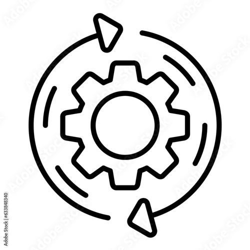 Reverse Engineering Line Icon