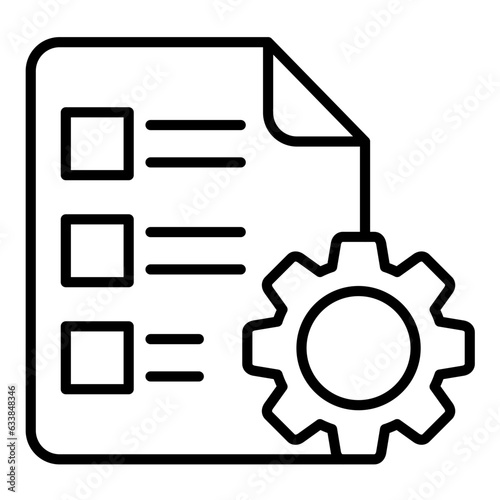 Protocol Line Icon
