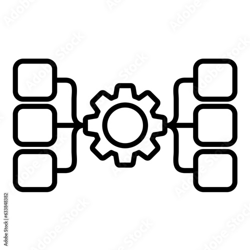 Determine Object Line Icon