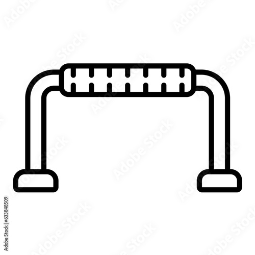 Pushup Stands Line Icon