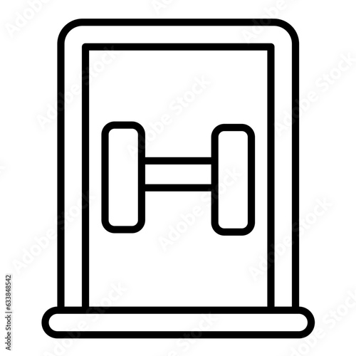 Home Gym Line Icon