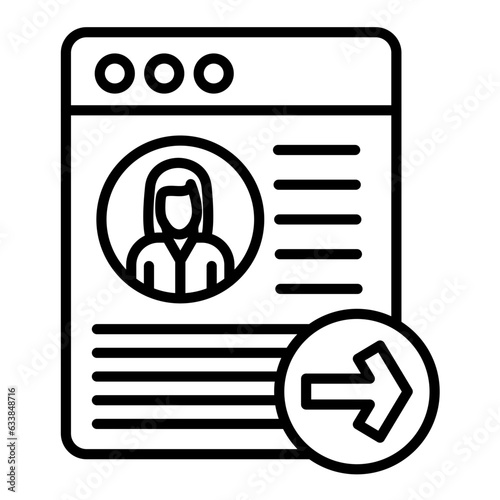 Follow Up Line Icon