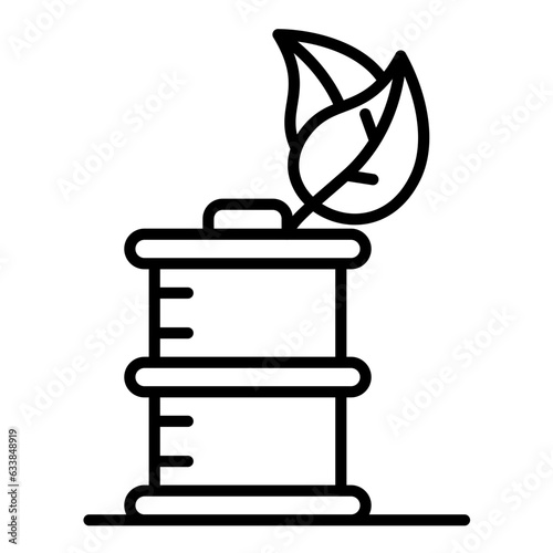 Biofuel Line Icon