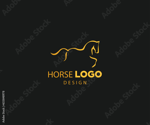 Elegant horse logo icons Royal stallion symbol designTrendy and Professional horse