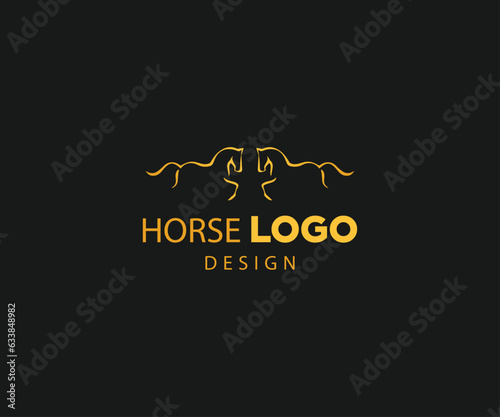 Elegant horse logo icons Royal stallion symbol designTrendy and Professional horse