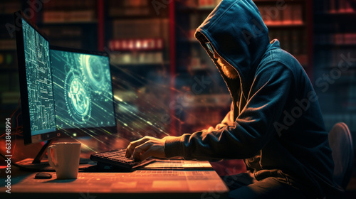 Anonymer Hacker an Computer, Cyberkriminalität 