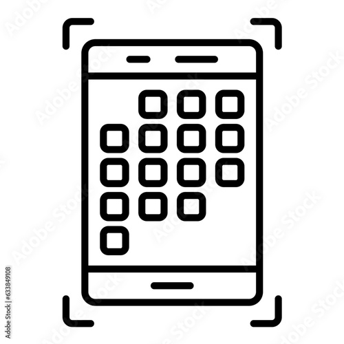 Task Organization App Line Icon