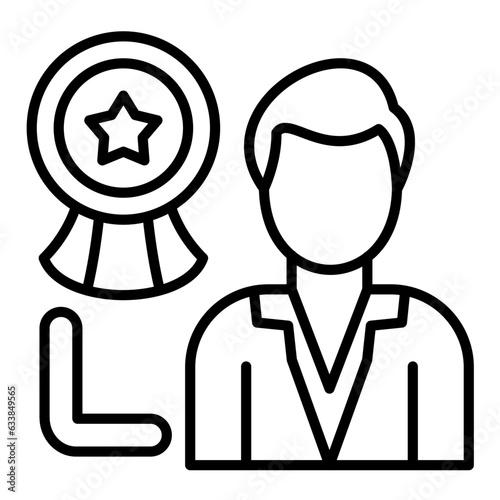 Managerial Training Line Icon