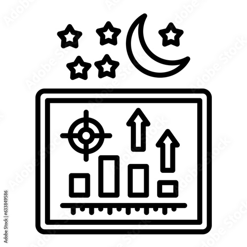 Evening Class Line Icon
