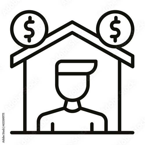 Self Employed Line Icon
