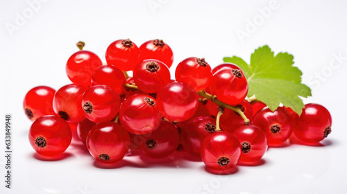 Red currant isolated on a white background.