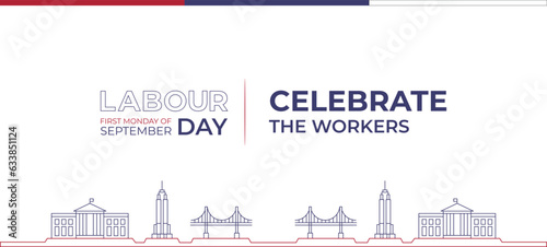 Labor Day Banner Design with Tagline