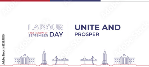 Labor Day Banner Design with Tagline