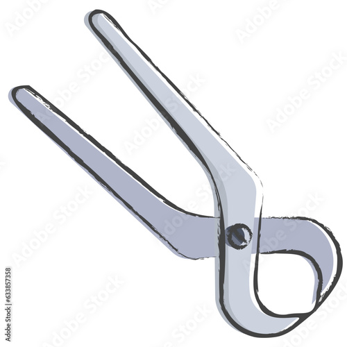 Hand drawn Plucker illustration icon