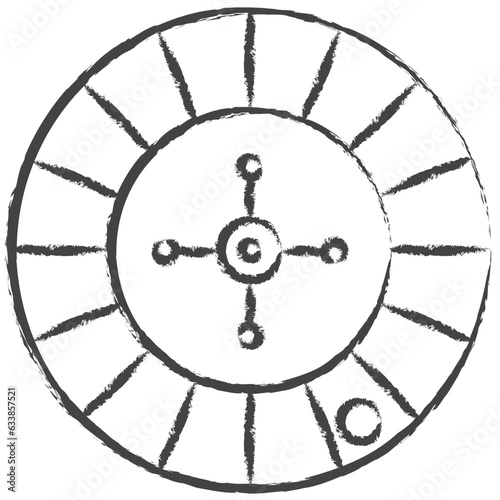 Hand drawn Casino illustration icon