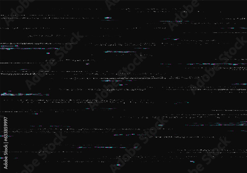 Glitch background. Abstract noise effect, error signal, television technical problem. Vector illustration.