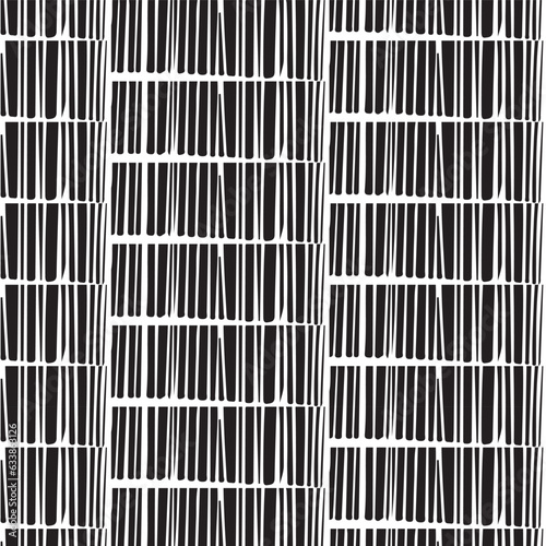 Seamless black and white geometric pattern. Tileable texture background.
