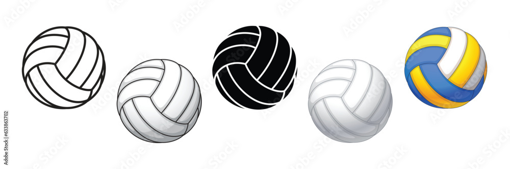 classic volleyball set of 5