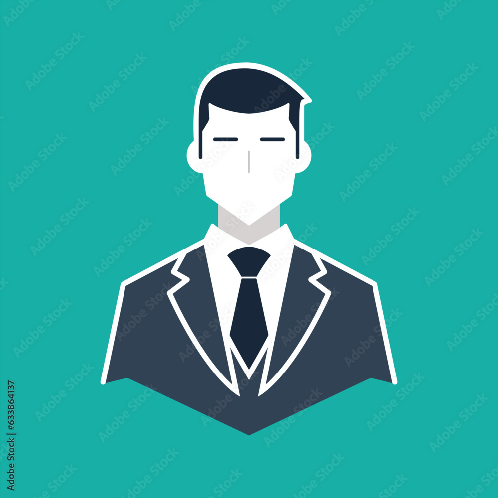 Businessman avatar illustration. Cartoon user portrait. User profile icon. Businessman avatar illustration. Cartoon user portrait. User profile icon.