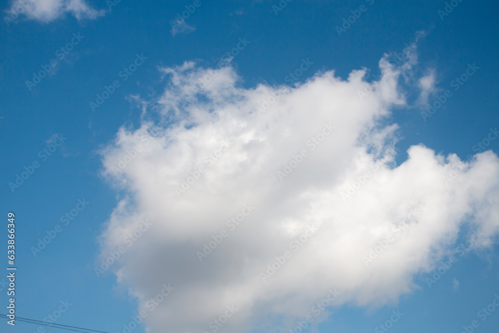 Fototapeta premium white clouds isolated on a blue sky