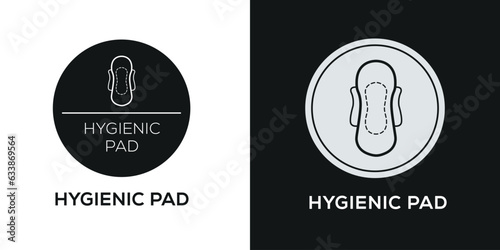(Hygienic pad) Icon, Vector sign.