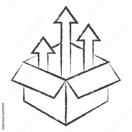 Hand drawn Product release illustration icon