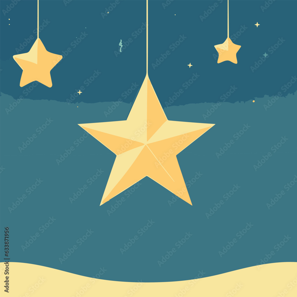 Fototapeta premium Great vector illustration of cartoon star